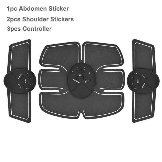 EMS Wireless Muscle Stimulator Smart Fitness Abdominal Training Device Electric Weight Loss Stickers Body Slimming Belt Unisex